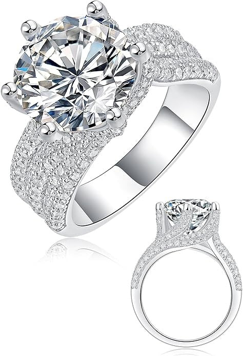 5ct Moissanite Engagement Rings